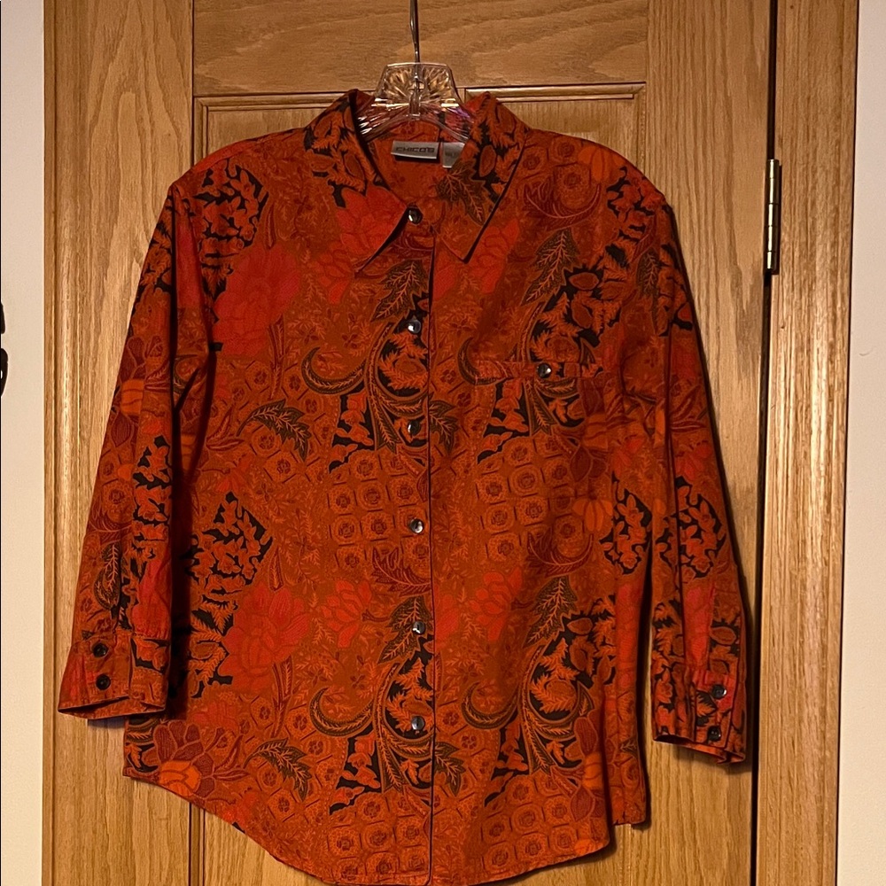 VINTAGE Chico’s 3/4 Sleeve Button Down